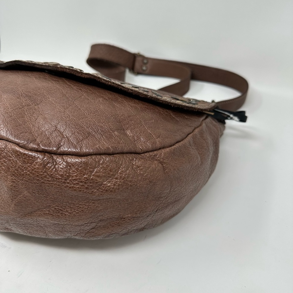 Wilsons Vintage Genuine Leather Medium Brown Satchel Purse - Picture 5 of 15